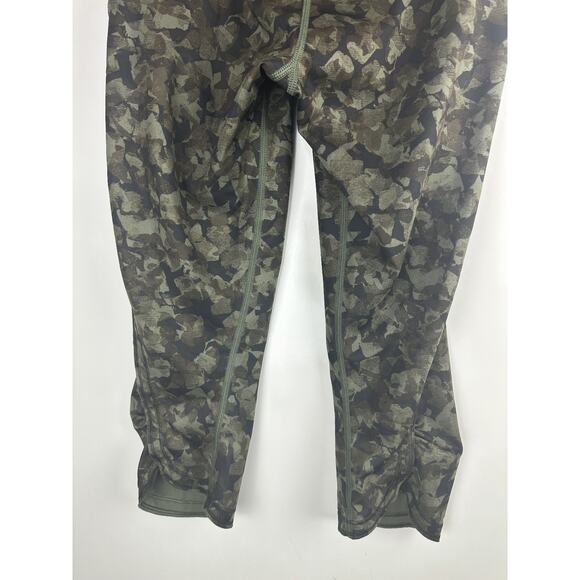 Lululemon Run Top Speed Crop Full On Luxtreme Mystic Jungle Fatigue Camo Size 4 - Picture 10 of 16